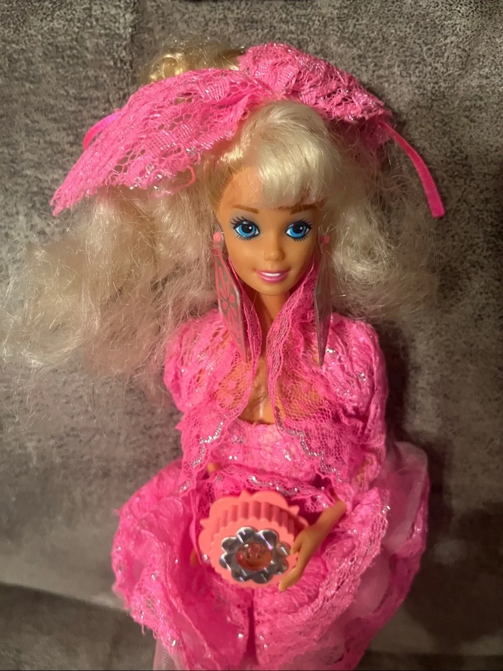 Vintage 1990 Mattel Lights and Lace Barbie Doll #9725